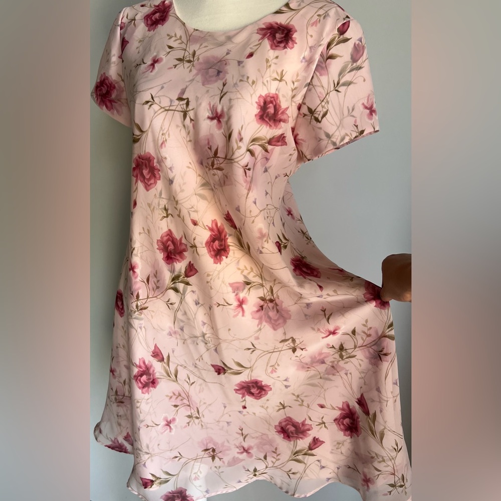 Jessica Howard Pink Floral Chiffon Dress - Picture 3 of 8